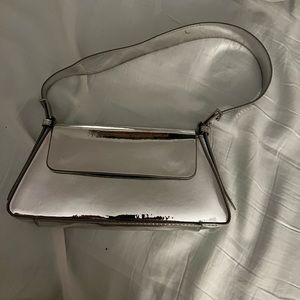 Zara silver bag